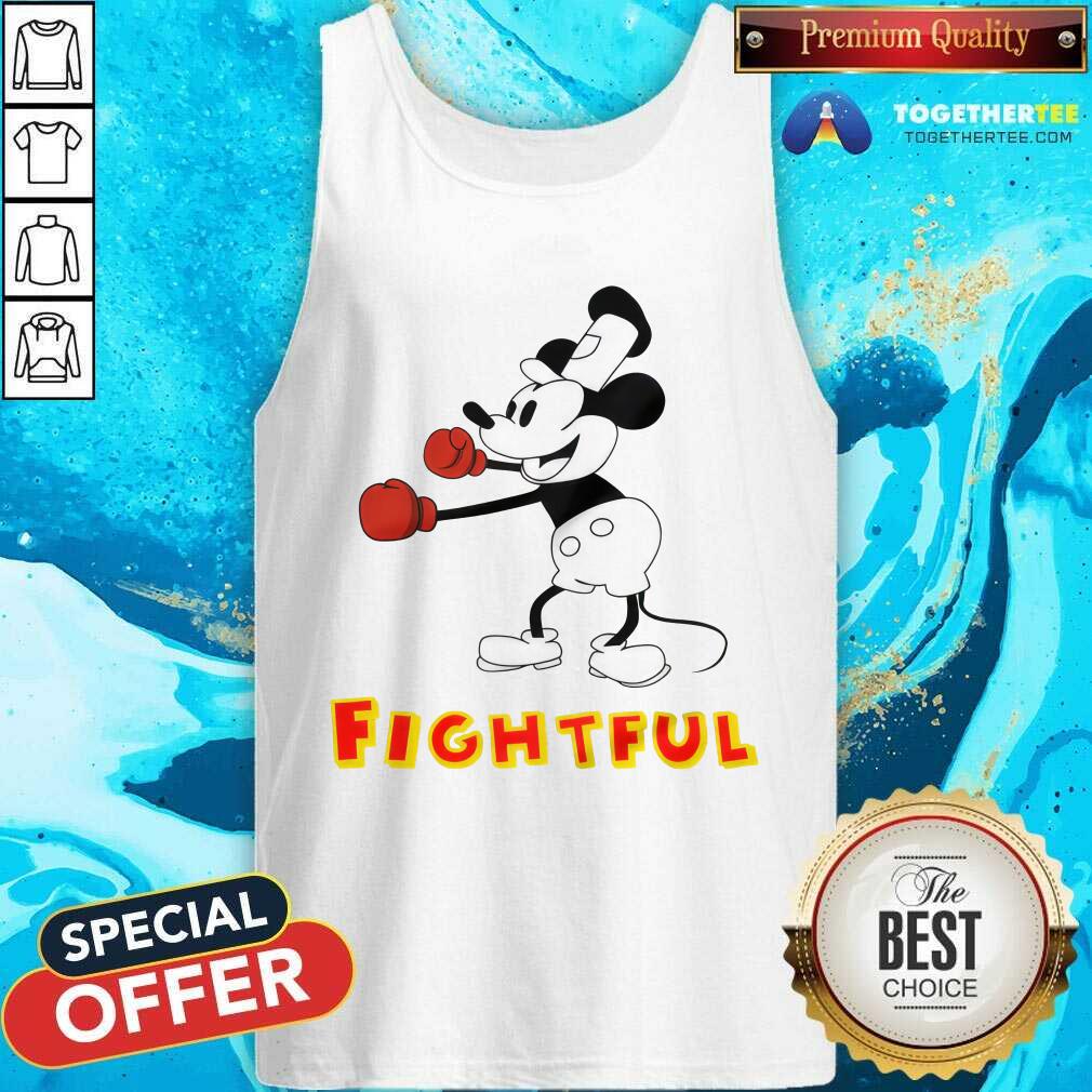 Steamboat Willie Mickey Boxing Fightful T-shirt - Image 4