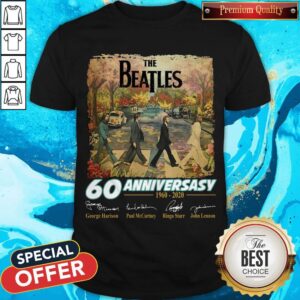 The Beatles 60th Anniversary 1960-2020 Thank You For The Memories Sakura Shirt