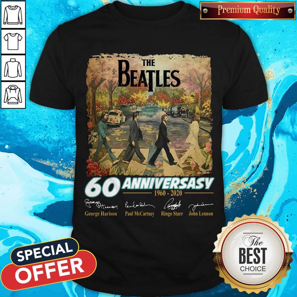 The Beatles 60th Anniversary 1960-2020 Thank You For The Memories Sakura Shirt