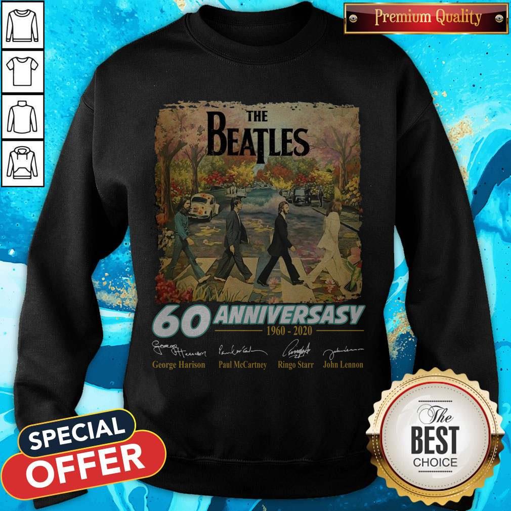 The Beatles 60th Anniversary 1960-2020 Thank You For The Memories Sakura Shirt - Image 5