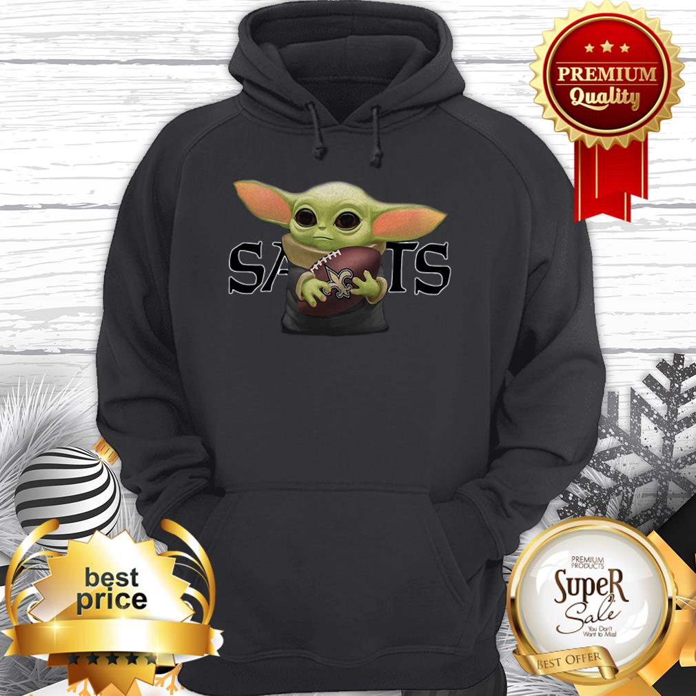 Official Baby Yoda Hug Saints New Orleans Shirt - Image 5