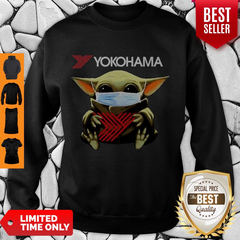 Official Baby Yoda Mask Yokohama Coronavirus Shirt - Image 2