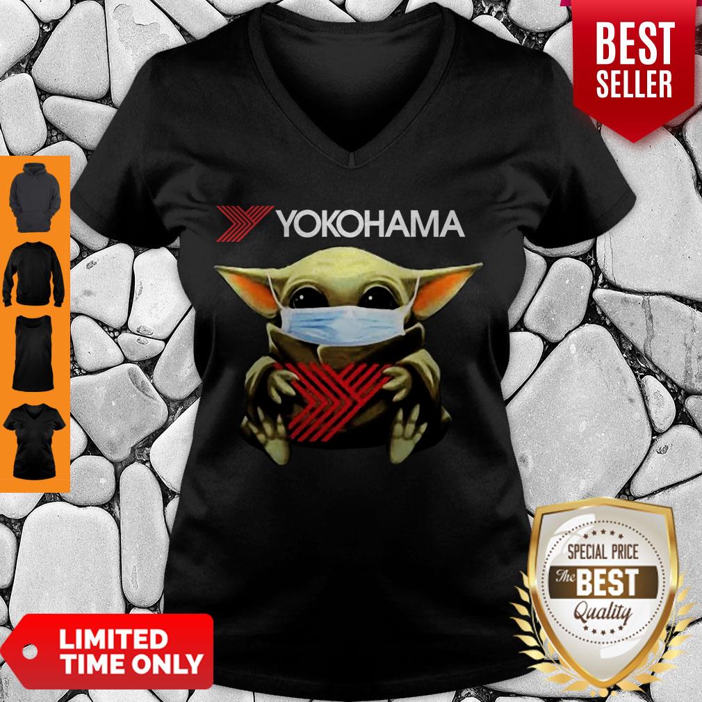 Official Baby Yoda Mask Yokohama Coronavirus Shirt - Image 4
