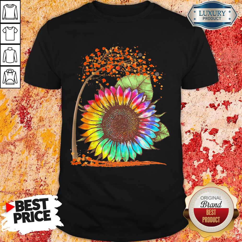 Official Fall Autumn Colorful Sunflower Shirt