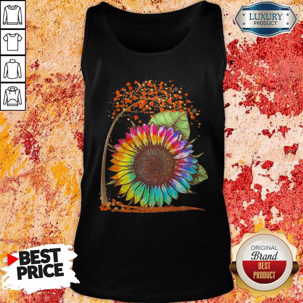 Official Fall Autumn Colorful Sunflower Shirt - Image 3