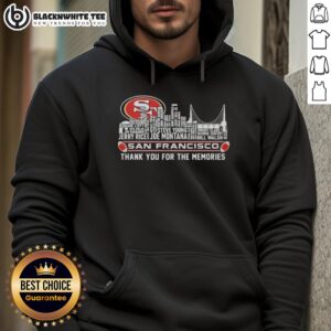 Alternative view of Good San Francisco 49ers Thank You For The Memories City Skyline T-Shirt