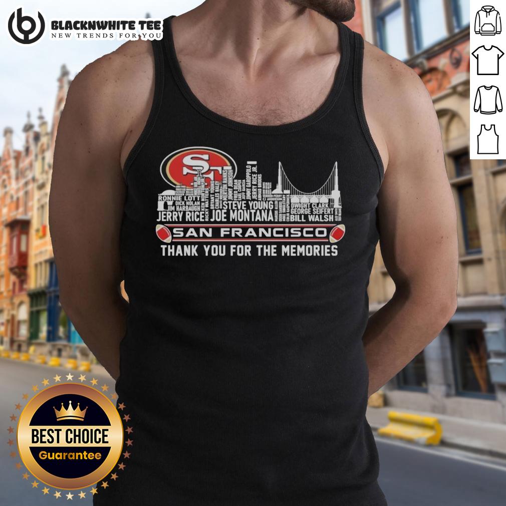 Good San Francisco 49ers Thank You For The Memories City Skyline T-Shirt - Image 4