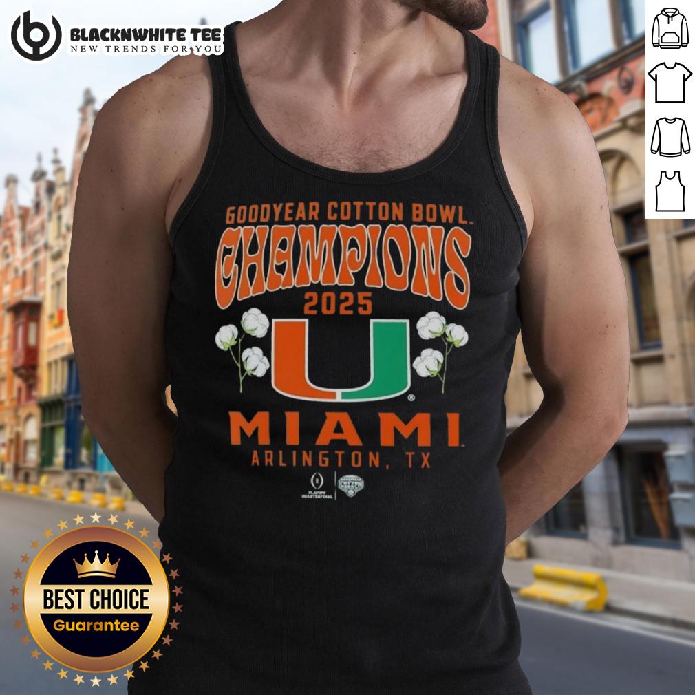 Hot Miami Hurricanes 2025 CFP Goodyear Cotton Bowl Champions Hometown Pride T-Shirt - Image 4