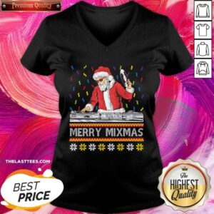 Alternative view of Cute Santa Claus Music Merry Mimas Ugly Christmas Shirt