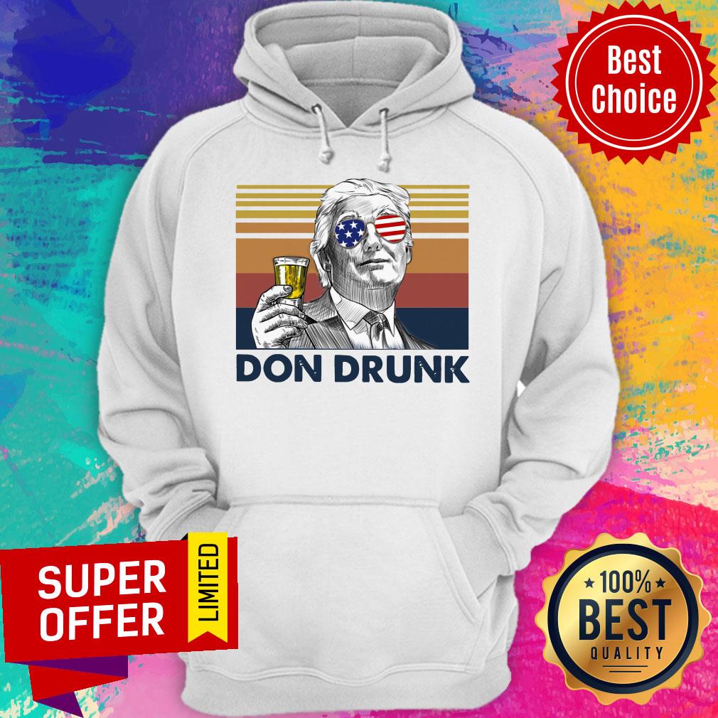 Nice Donald Trump Don Drunk Drink Beer The 4th 4th Of July Vintage Shirt - Image 4