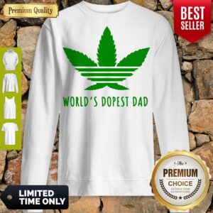 Alternative view of Weed Worlds Dopest Dad Shirt