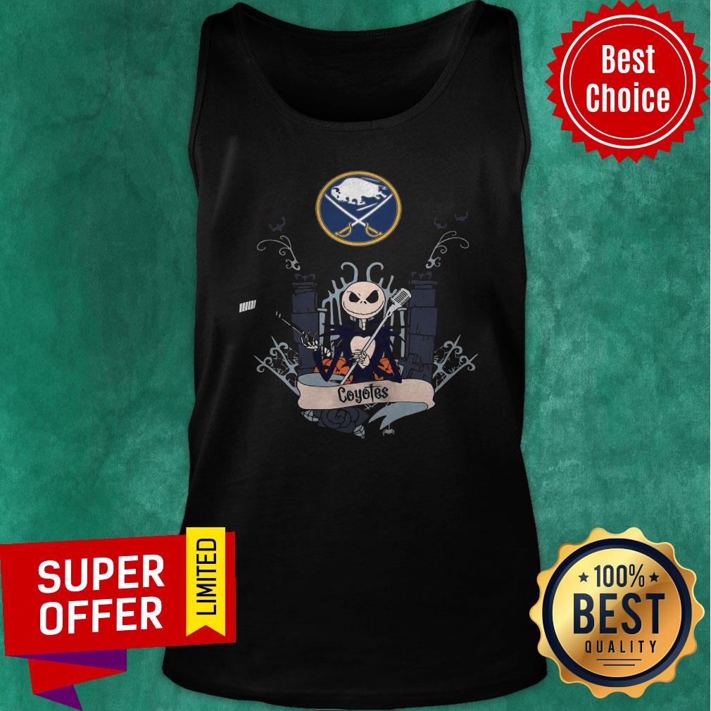 Funny Buffalo Sabres Jack Skellington This Is Halloween NHL Shirt - Image 5