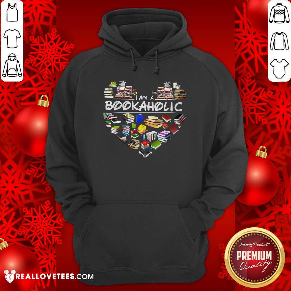I Am A Bookaholic Heart Shirt - Image 2