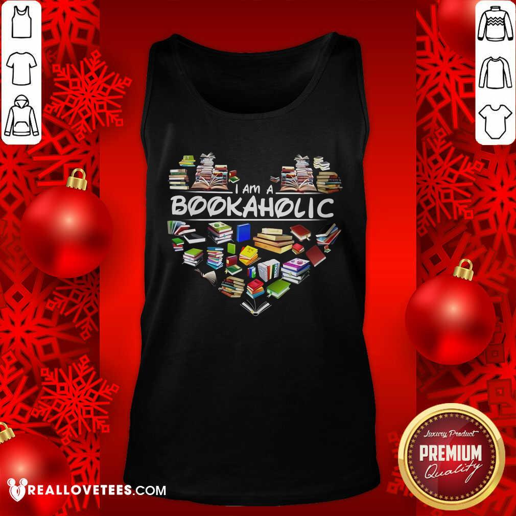 I Am A Bookaholic Heart Shirt - Image 4