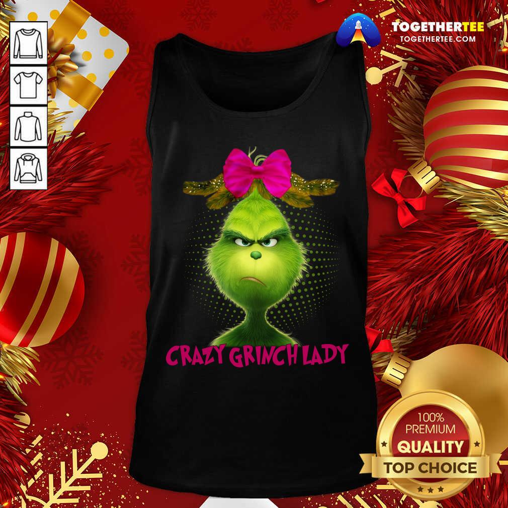 Original Crazy Grinch Lady Shirt - Image 3