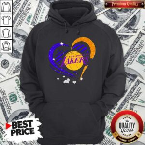 Alternative view of Top Los Angeles Lakers Hearts Diamond Shirt
