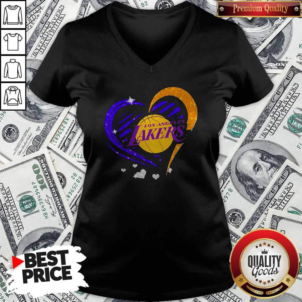 Top Los Angeles Lakers Hearts Diamond Shirt - Image 3