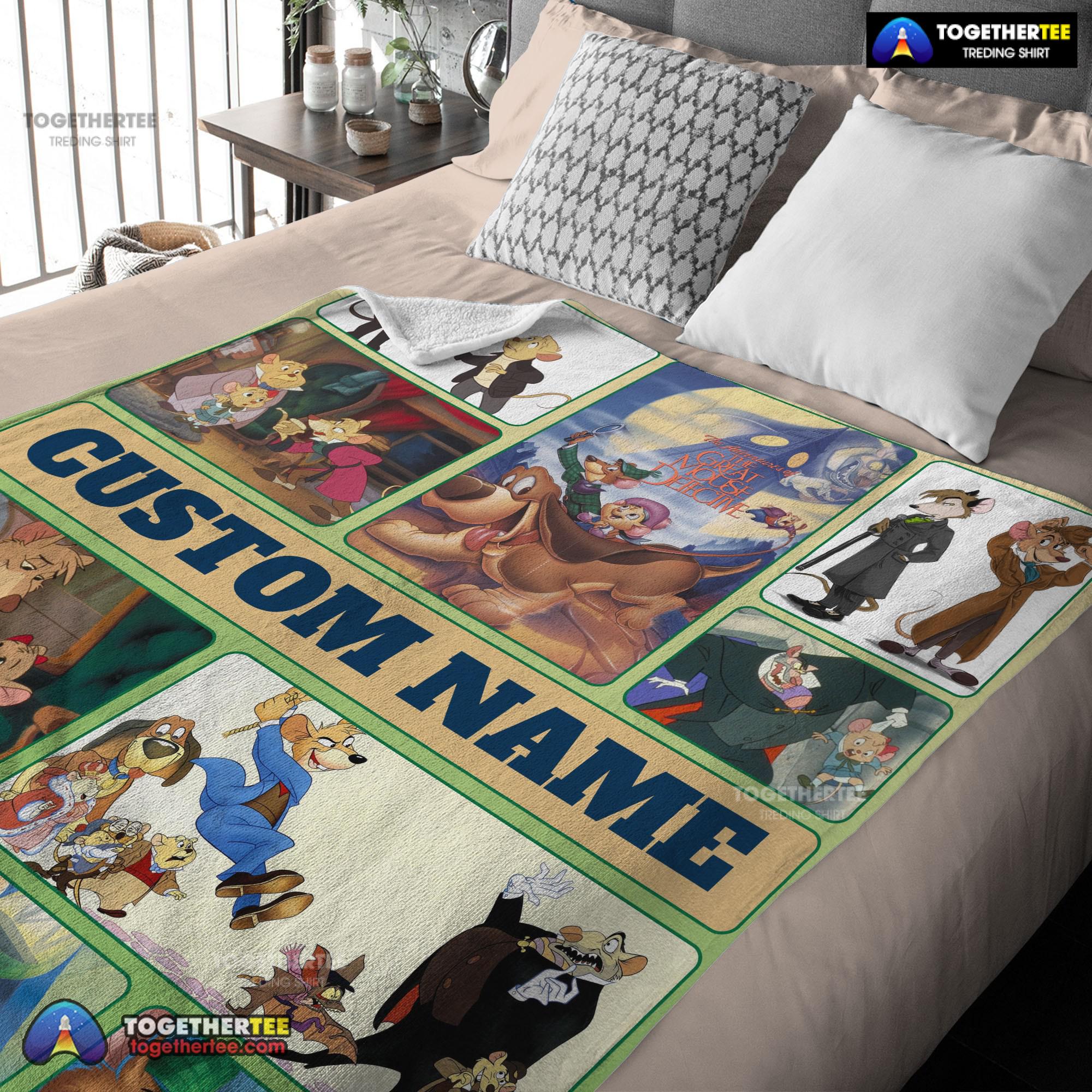Official Disney Cartoon Personalized Great Mouse Detective Blanket Fleece Customized Blanket - Image 3