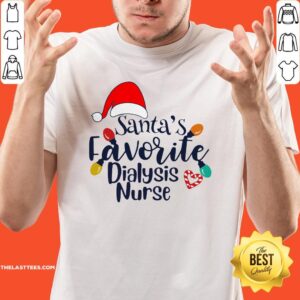 Happy Santa’s Favorite Dialysis Nurse Christmas Shirt
