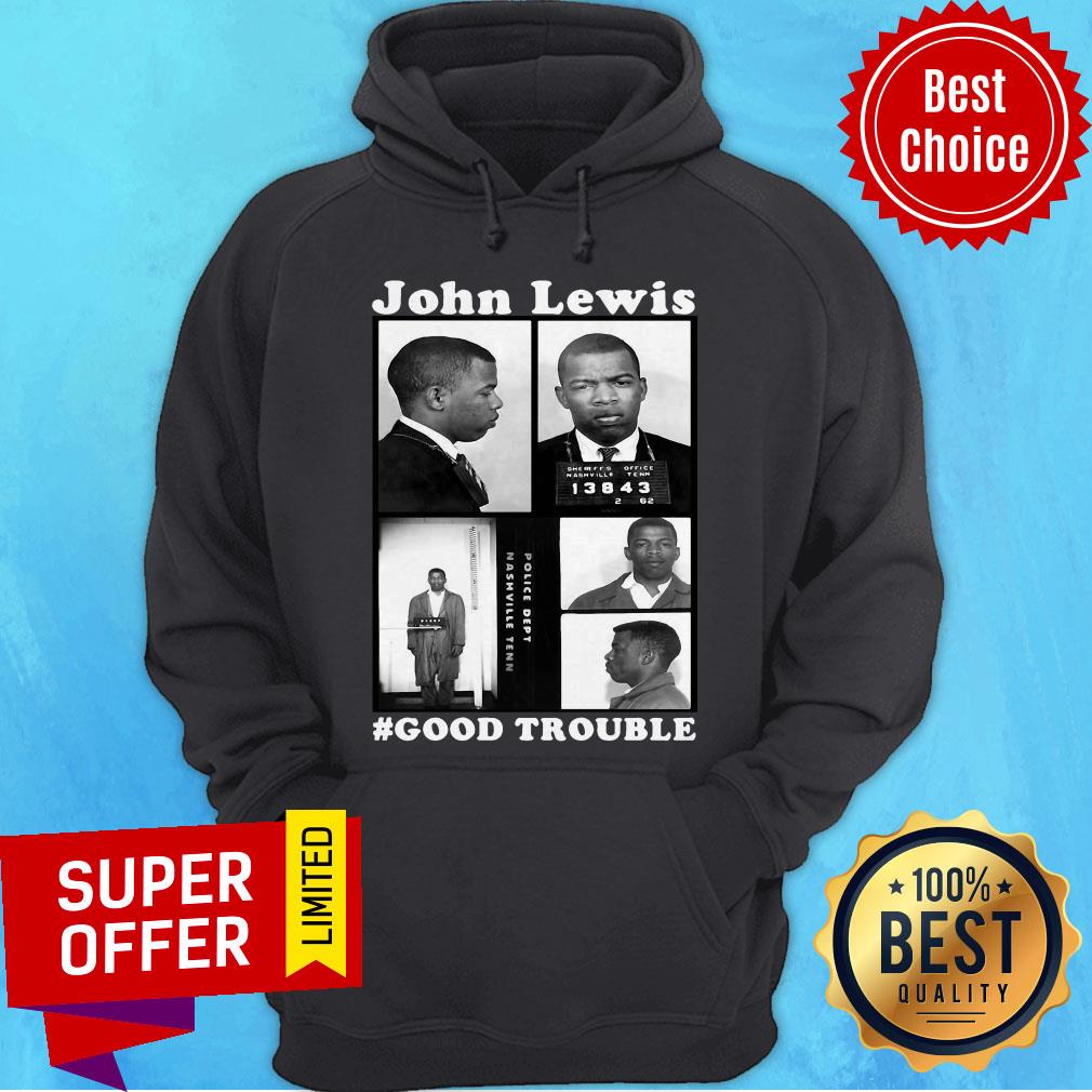 Official John Lewis Good Trouble Police Dept Nashville Tenn Shirt - Image 3