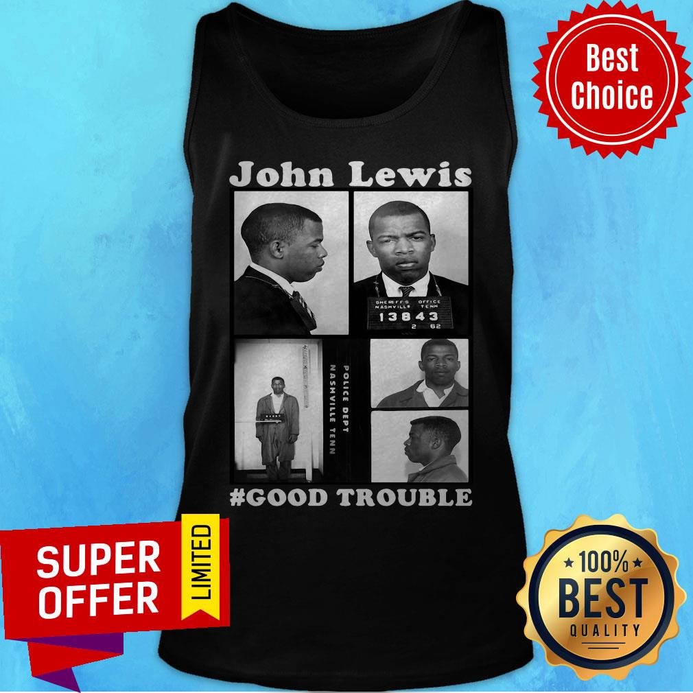 Official John Lewis Good Trouble Police Dept Nashville Tenn Shirt - Image 5