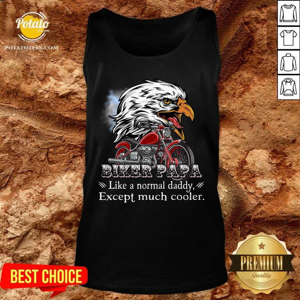 Eagle Biker Papa Except Much Cooler Shirt - Image 2