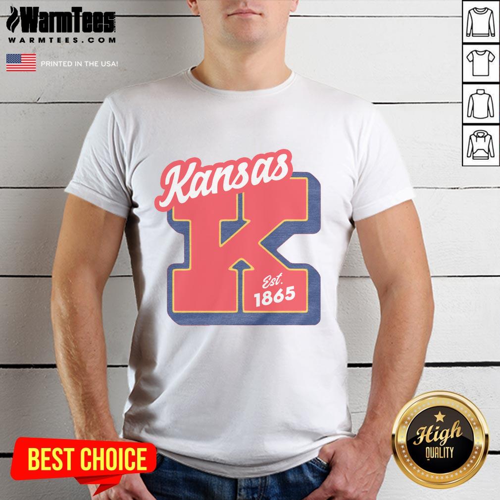 Official Kansas Est 1865 Heather Red T-Shirt