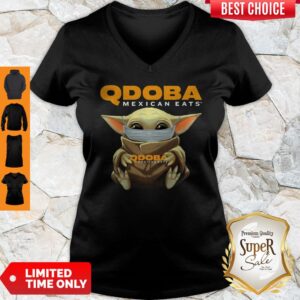 Alternative view of Pretty Baby Yoda Face Mask Qdoba Mexican Eats Shirt