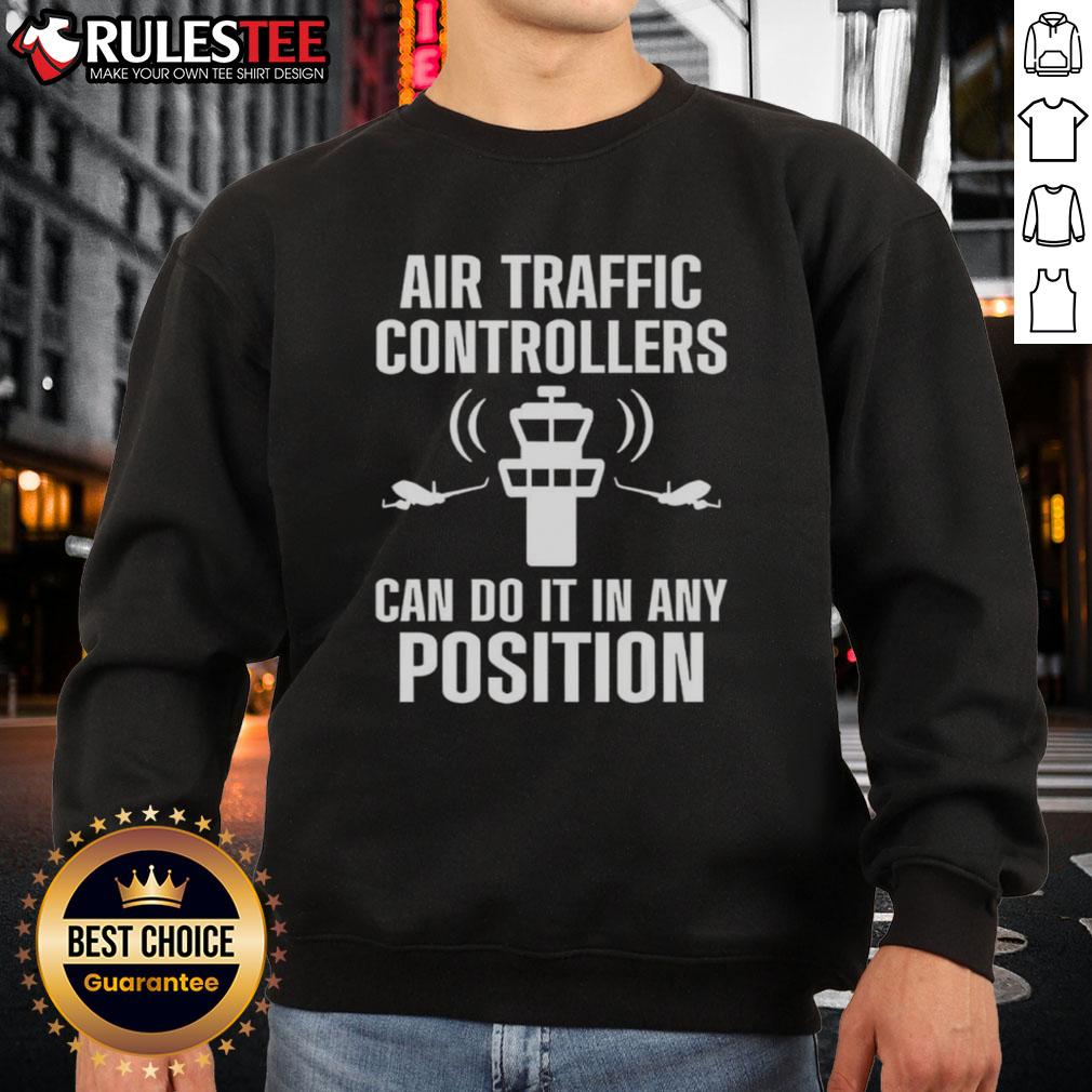 Official Air Traffic Controller Any Position Atc Flight Control T-Shirt - Image 5