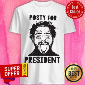 Funny Post Malone Tattoos Posty For President Shirt