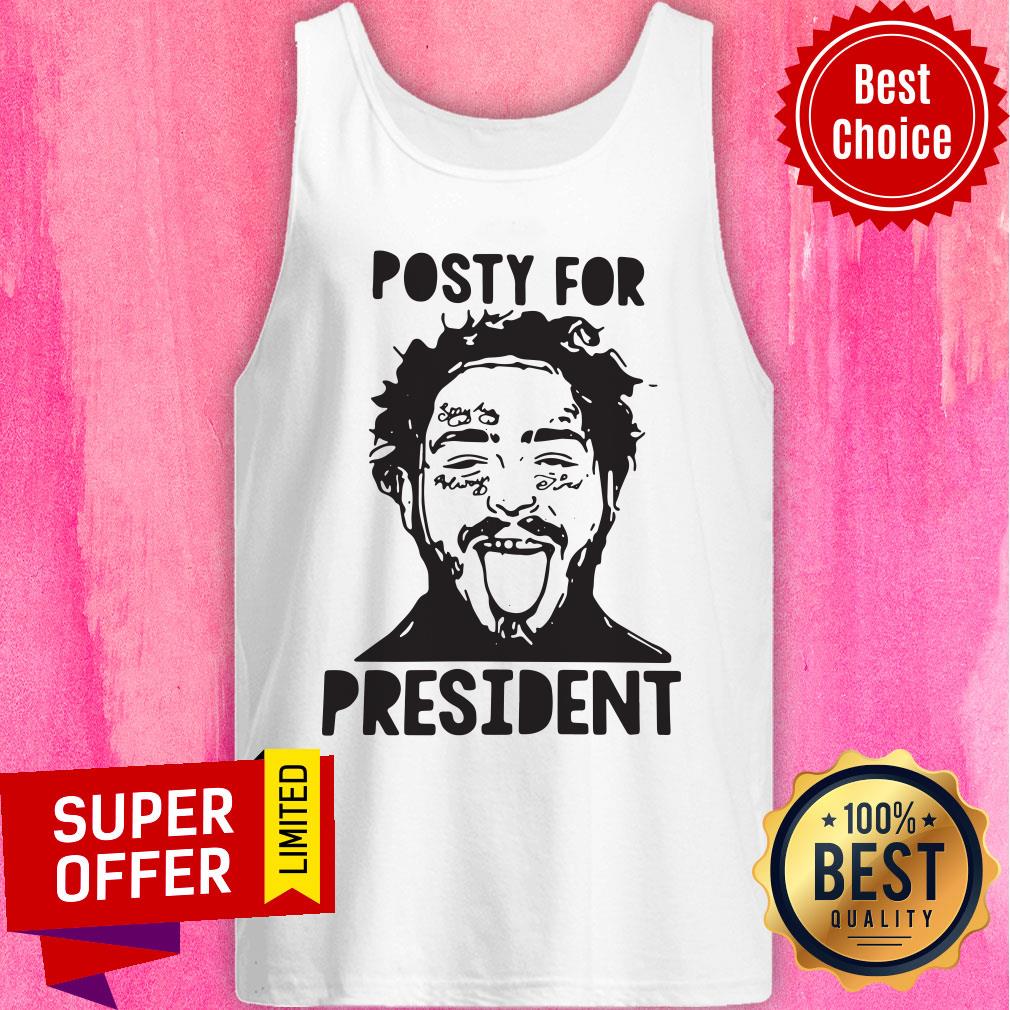 Funny Post Malone Tattoos Posty For President Shirt - Image 3