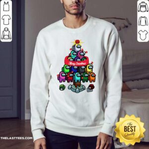 Alternative view of Beautiful Among Game Us Merry Christmas Shirt