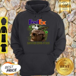 Alternative view of Official Baby Yoda Fedex Survived Covid 19 2020 Shirt