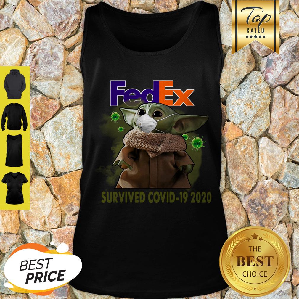 Official Baby Yoda Fedex Survived Covid 19 2020 Shirt - Image 4