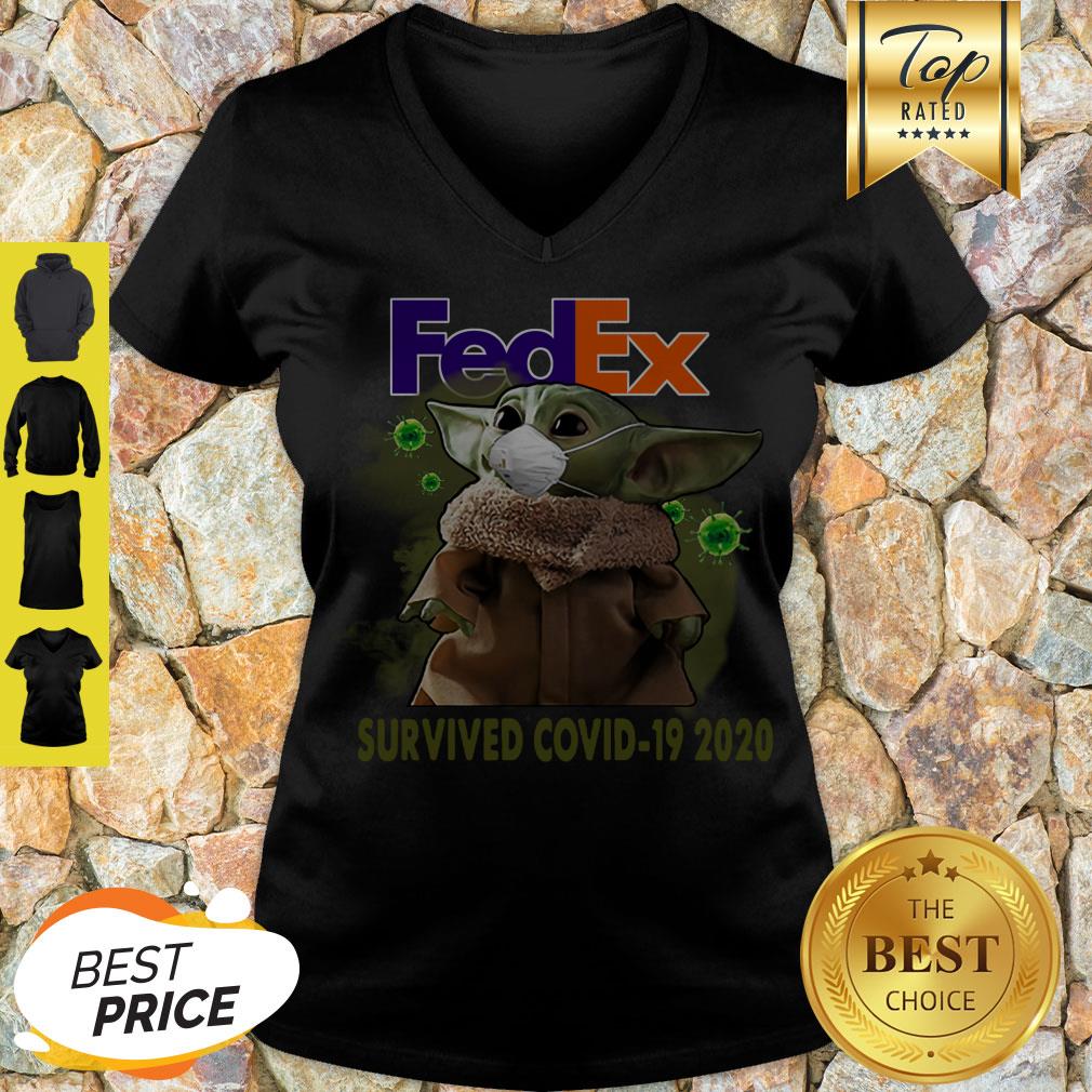 Official Baby Yoda Fedex Survived Covid 19 2020 Shirt - Image 5