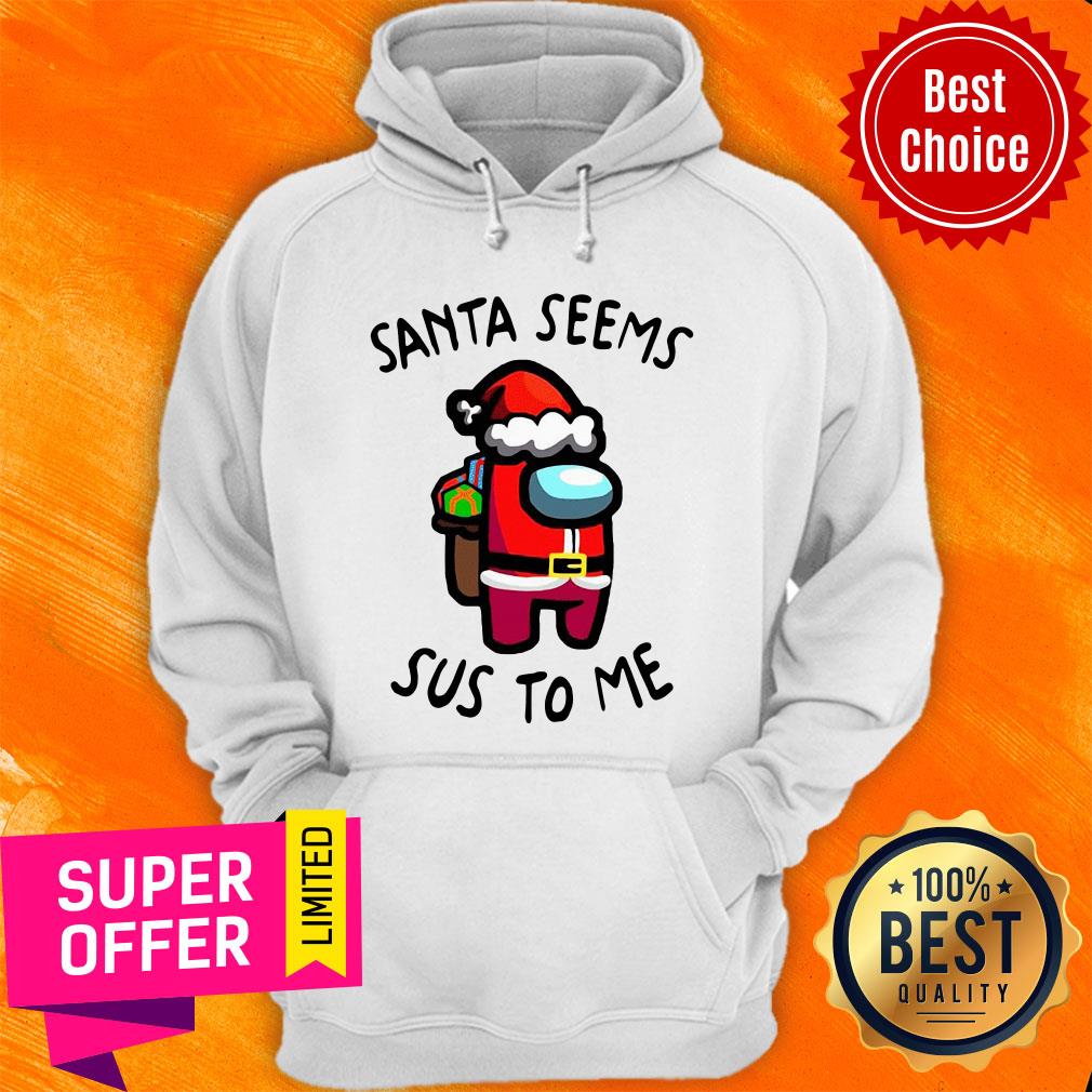 Premium Santa Seems Sus To Me Christmas Shirt - Image 2