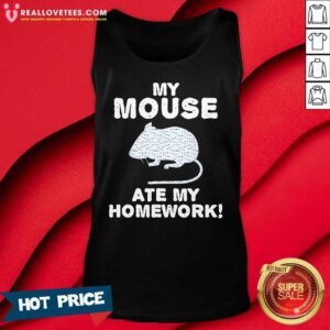 Alternative view of Perfect My Mouse Ate My Homework Rodent Rat Back To School Shirt