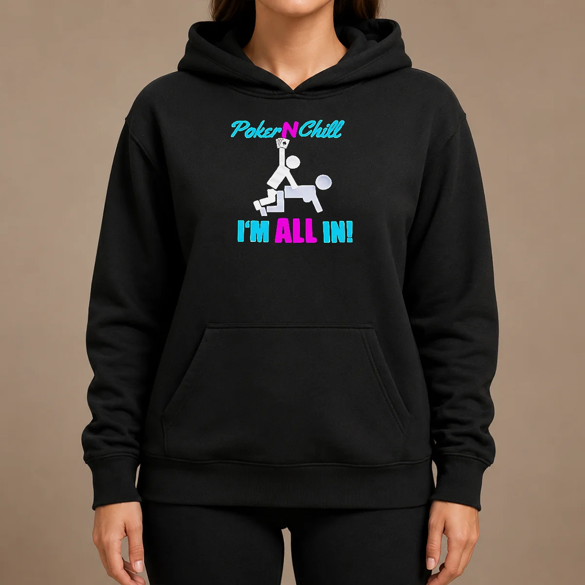 Hot Original Poker N Chill I Am All In Couple Playing Cards Humor Shirt - Image 5