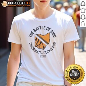 Nice The Battle Of Ohio Cincinnati Vs Cleveland Since 1970 T-Shirt