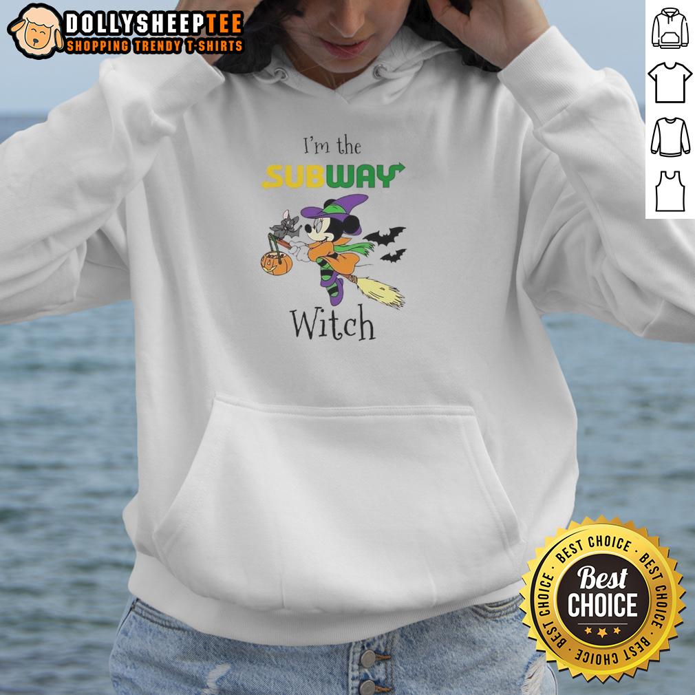 Pretty Minnie Mouse I'm Subway Witch Trick Or Treat Halloween T-Shirt - Image 2