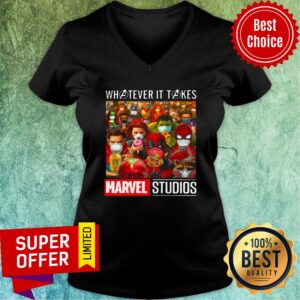 Alternative view of Nice Whatever It Takes Marvel Studios Avengers Face Mask Shirt