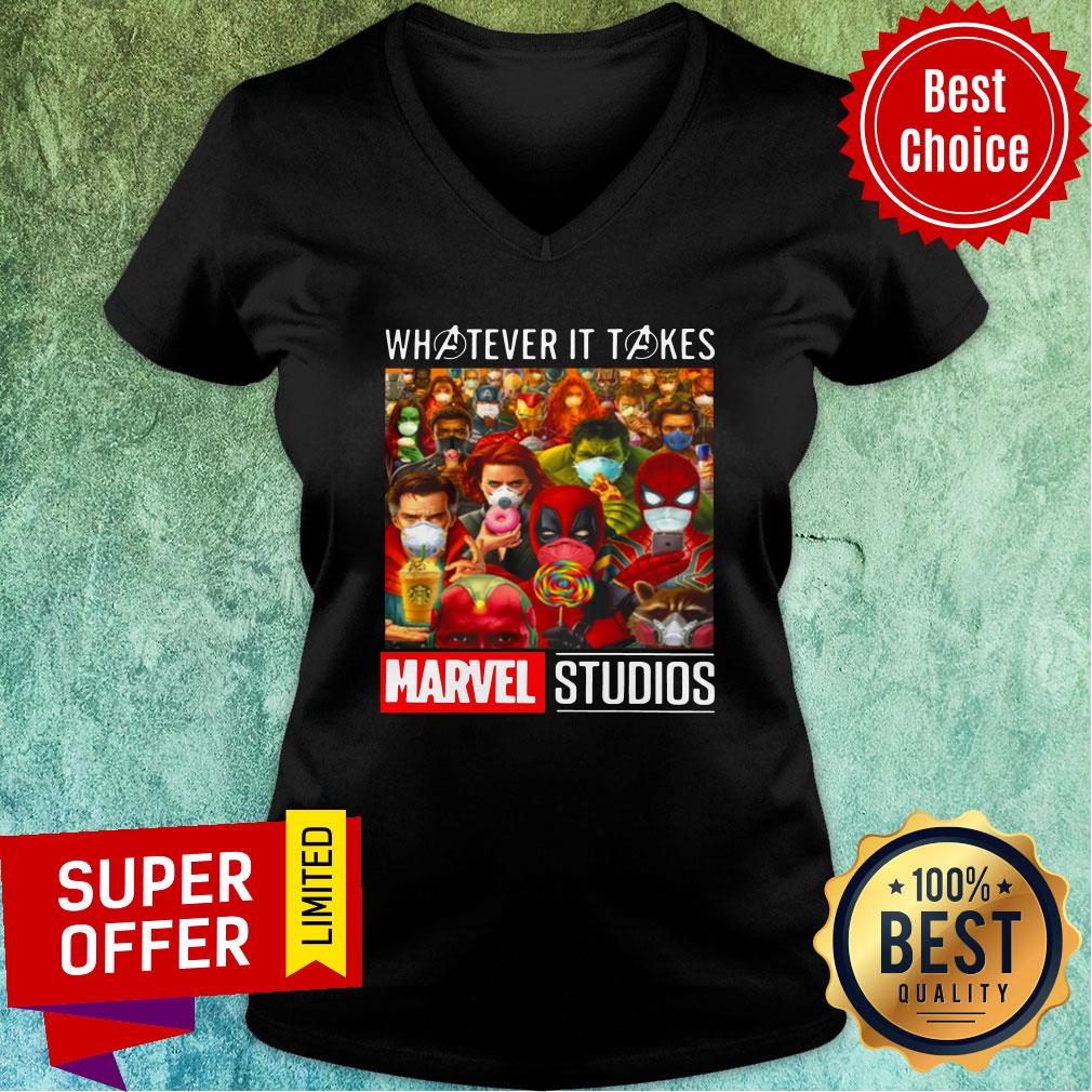Nice Whatever It Takes Marvel Studios Avengers Face Mask Shirt - Image 2