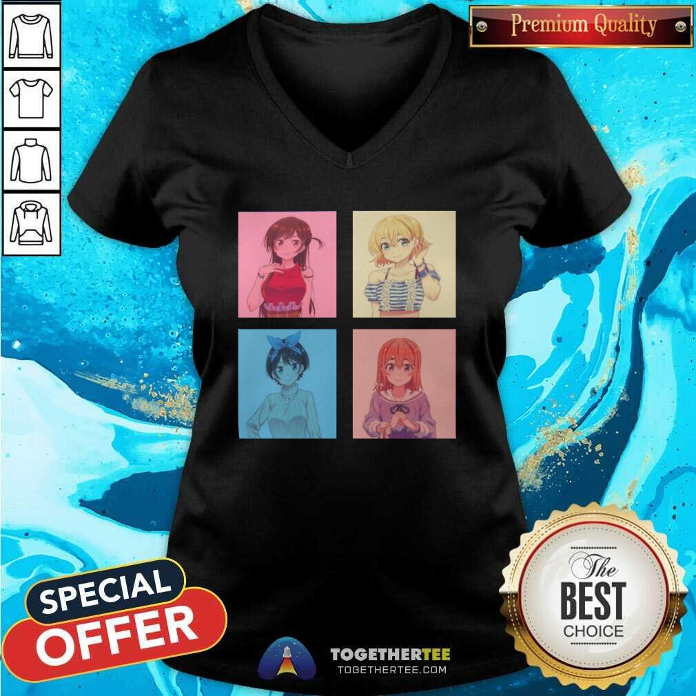 Cute Kanojo Okarishimasu Ruka Chizuru Sumi Mami Anime Shirt - Image 3