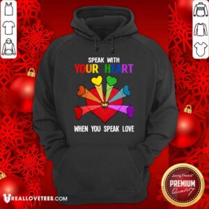 Alternative view of LGBT Speak With Your Love Shirt