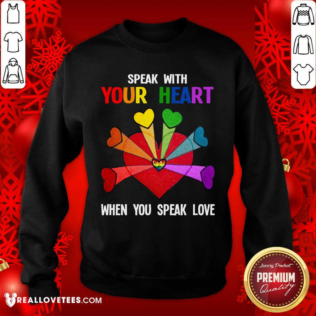 LGBT Speak With Your Love Shirt - Image 5