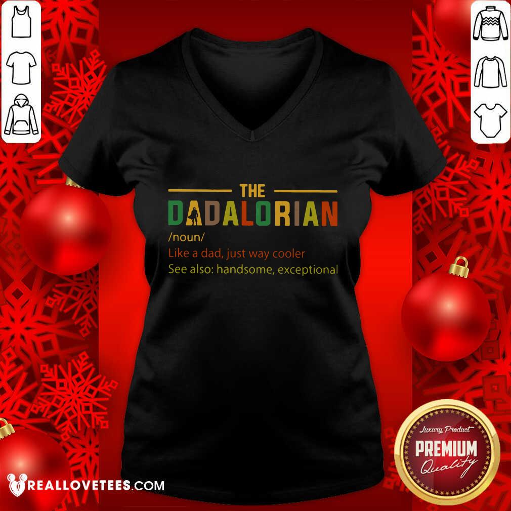 The Dadalorian Like A Dad Just Way Cooler Vintage Shirt - Image 3