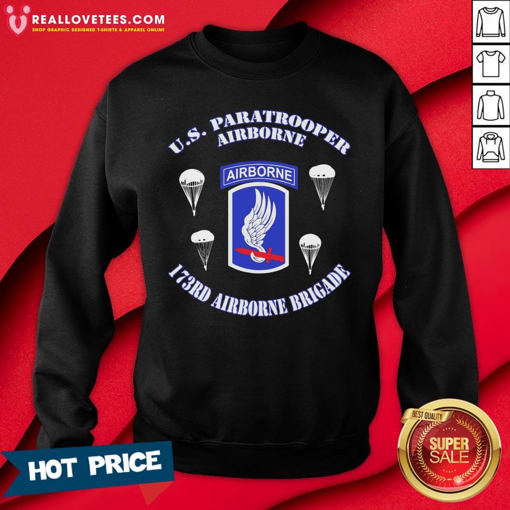 Vip Us Paratrooper Airborne 173rd Airborne Brigade Shirt - Image 3