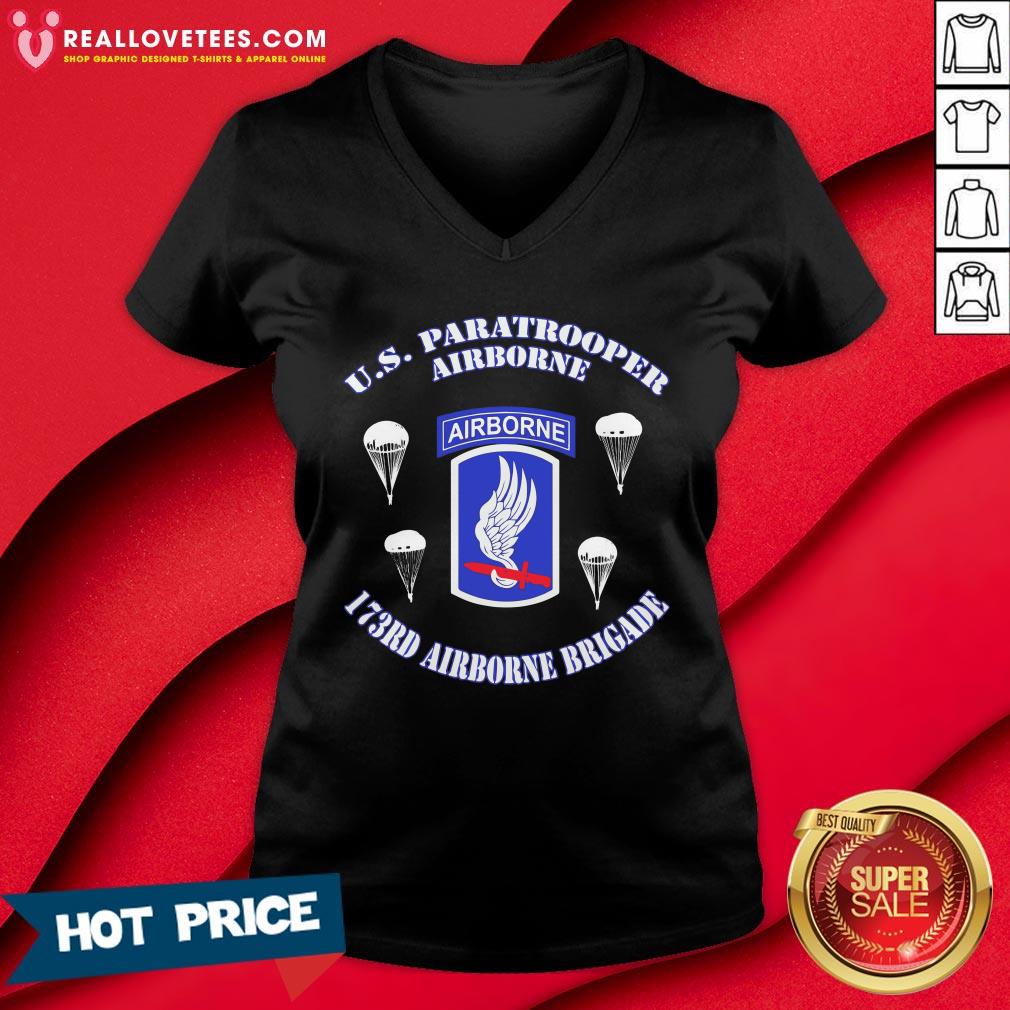 Vip Us Paratrooper Airborne 173rd Airborne Brigade Shirt - Image 5