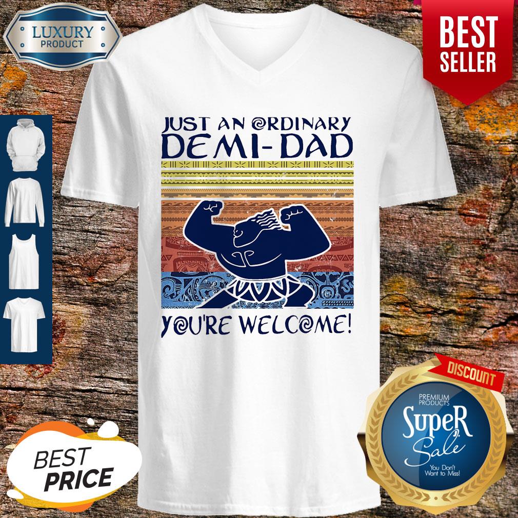 Nice Just An Ordinary Demi-Dad You’re Welcome Vintage Shirt - Image 3