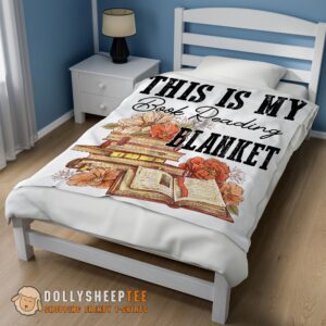 Alternative view of Happy Hot This Is My Book Reading Blanket Fleece Customized Blanket